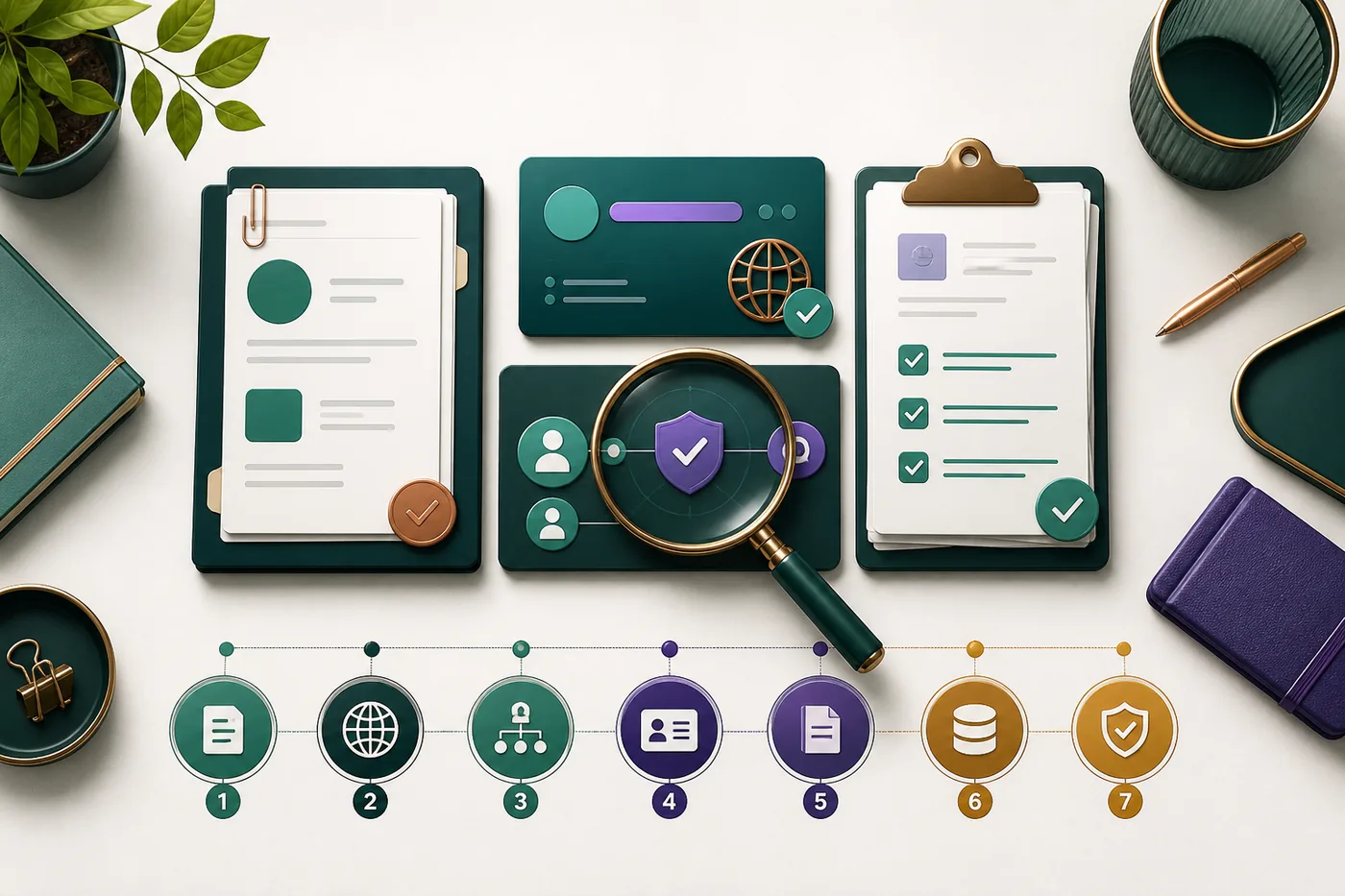 Documentos genéricos, domínio e lupa em uma verificação editorial